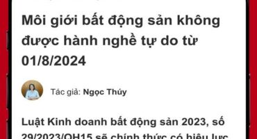 Homeber Luật kinh doanh Bất động sản mới