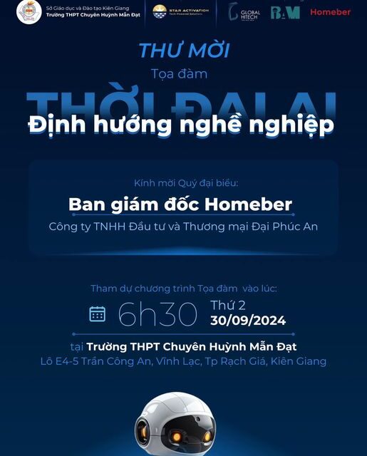 Homeber Tổ chức tọa đàm "Định Hướng Nghề Nghiệp Thời Đại AI"