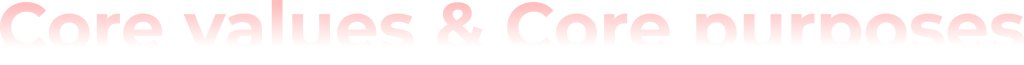 core values ​​& core purposes